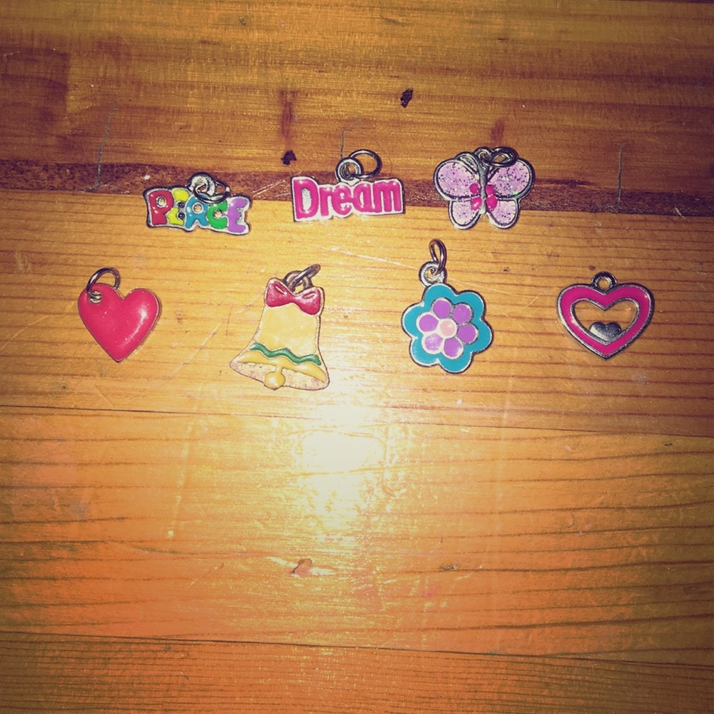 necklace charms 7 in total